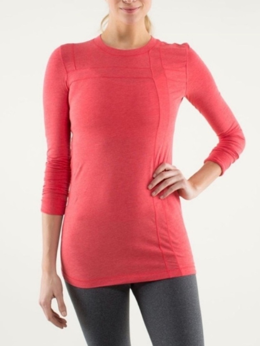 lululemon‎ Promenade Long Sleeve Love Red Sz 12